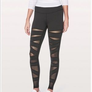 Lululemon Wunder Under Mesh Leggings